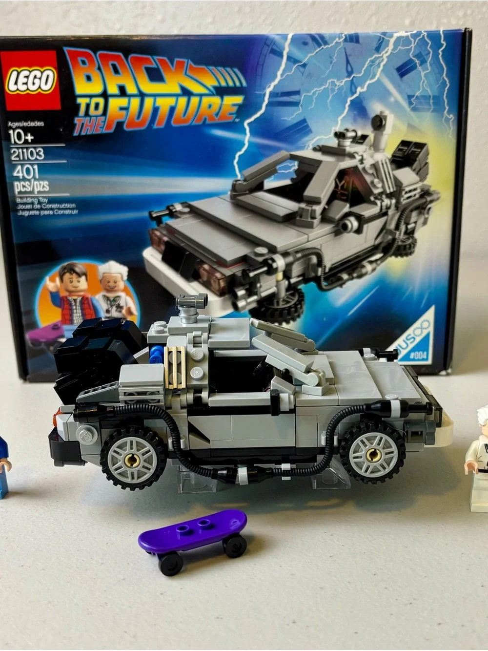 Lego: Delorean Back To The Future Set 21103 Complete
